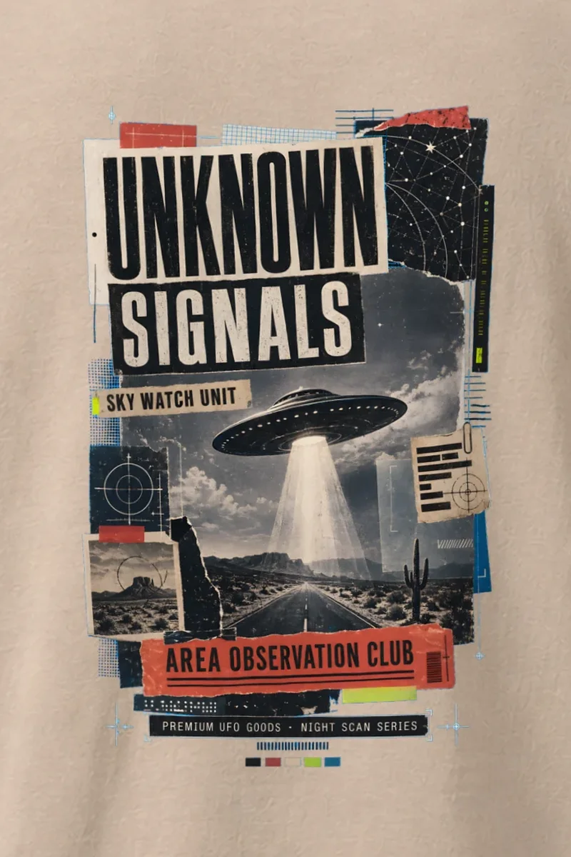 "Unknown Signals" Heavyweight Unisex Crewneck T-shirt