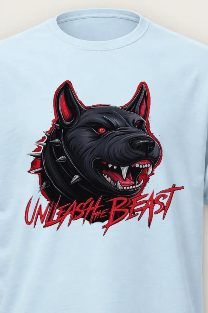 "Unleash The Beast" Heavyweight Unisex Crewneck T-shirt