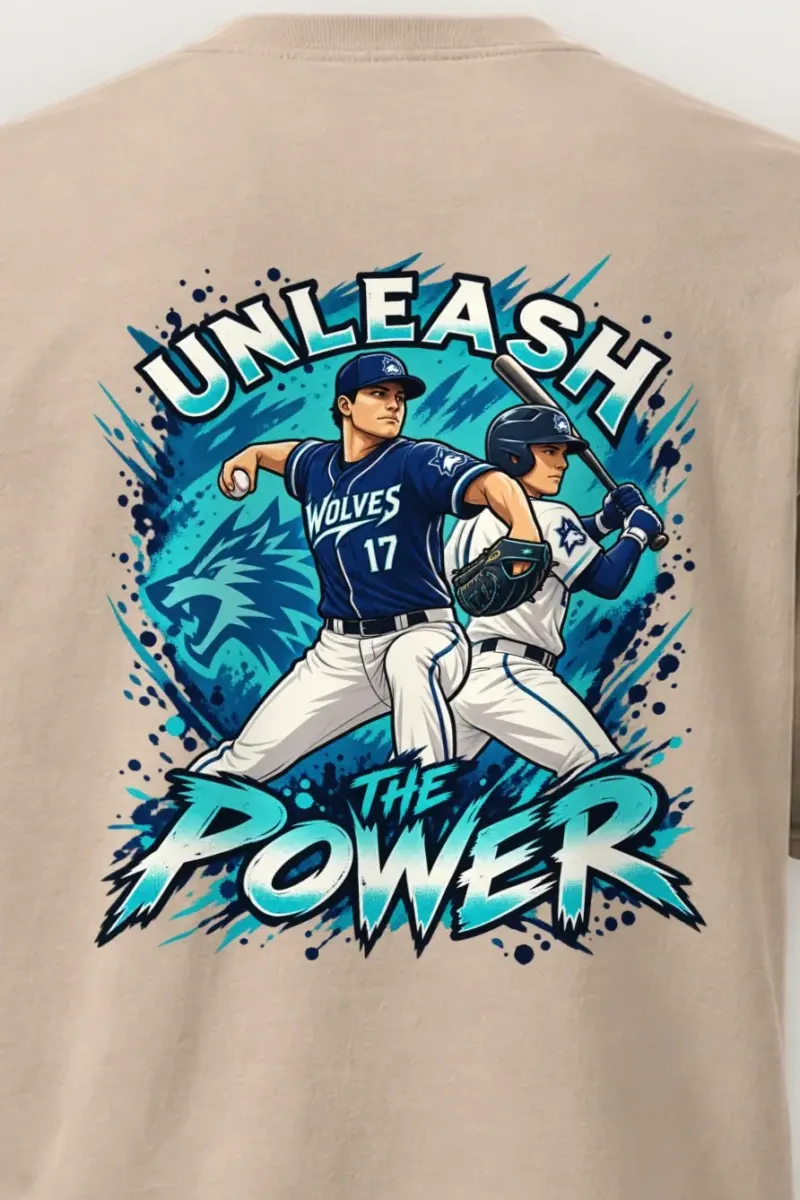 "Unleash The Power" Heavyweight Unisex Crewneck T-shirt