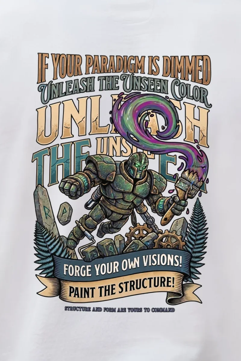 "Unleash The Unseen" 1 Crewneck Sweatshirt - the graphic up close