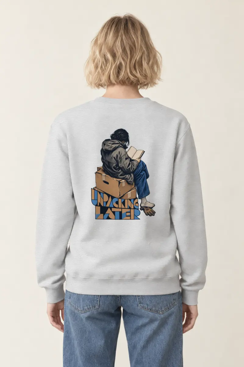 "Unpacking Later" Heavy Blend Unisex Crewneck Sweatshirt