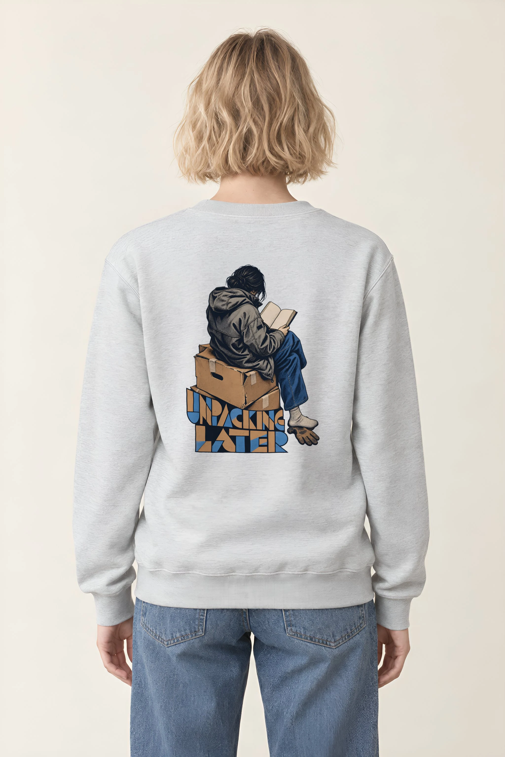 "Unpacking Later" Heavy Blend Unisex Crewneck Sweatshirt