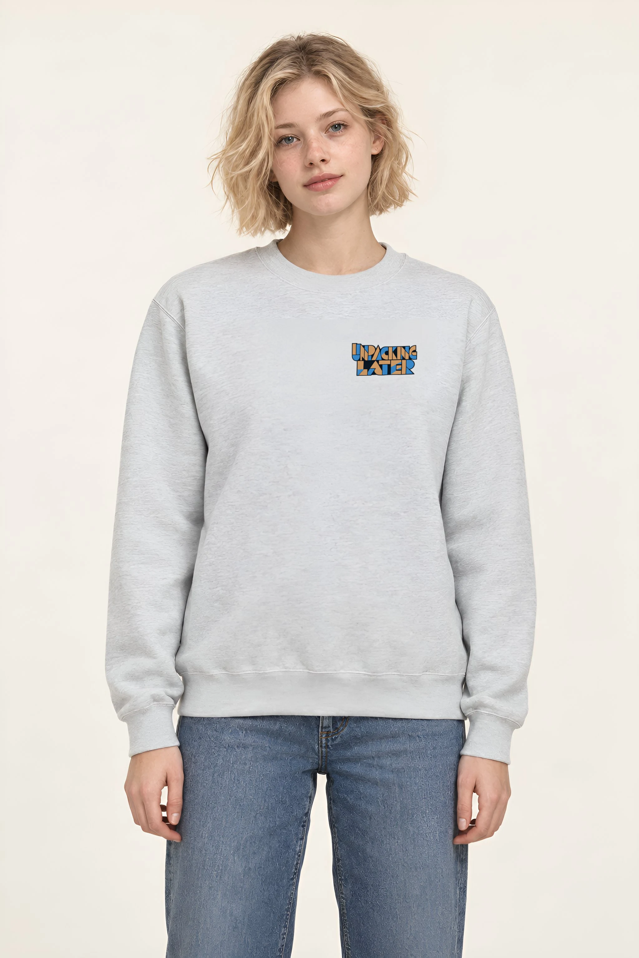"Unpacking Later" Heavy Blend Unisex Crewneck Sweatshirt