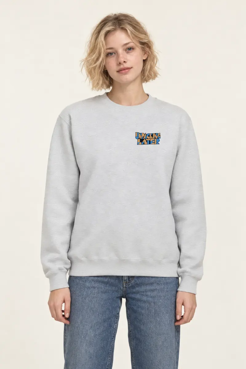 "Unpacking Later" Heavy Blend Unisex Crewneck Sweatshirt