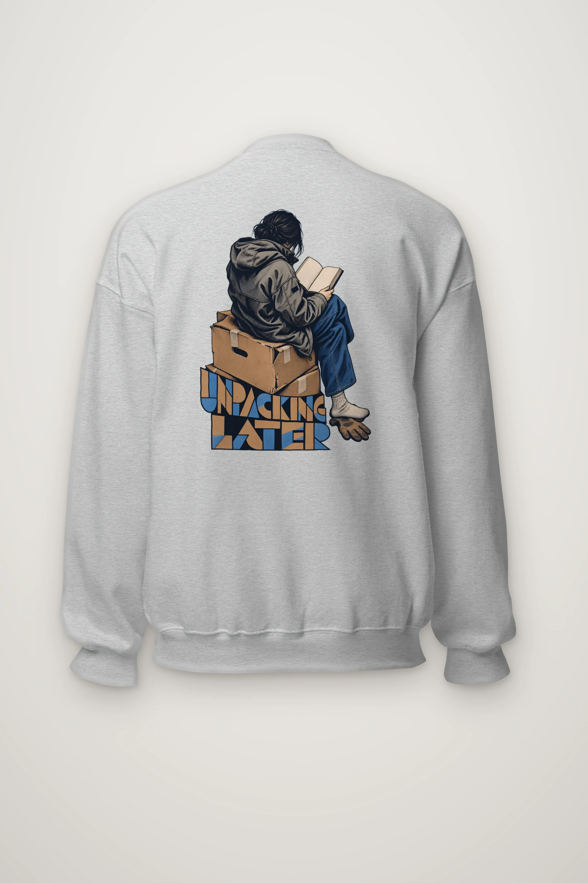"Unpacking Later" Heavy Blend Unisex Crewneck Sweatshirt
