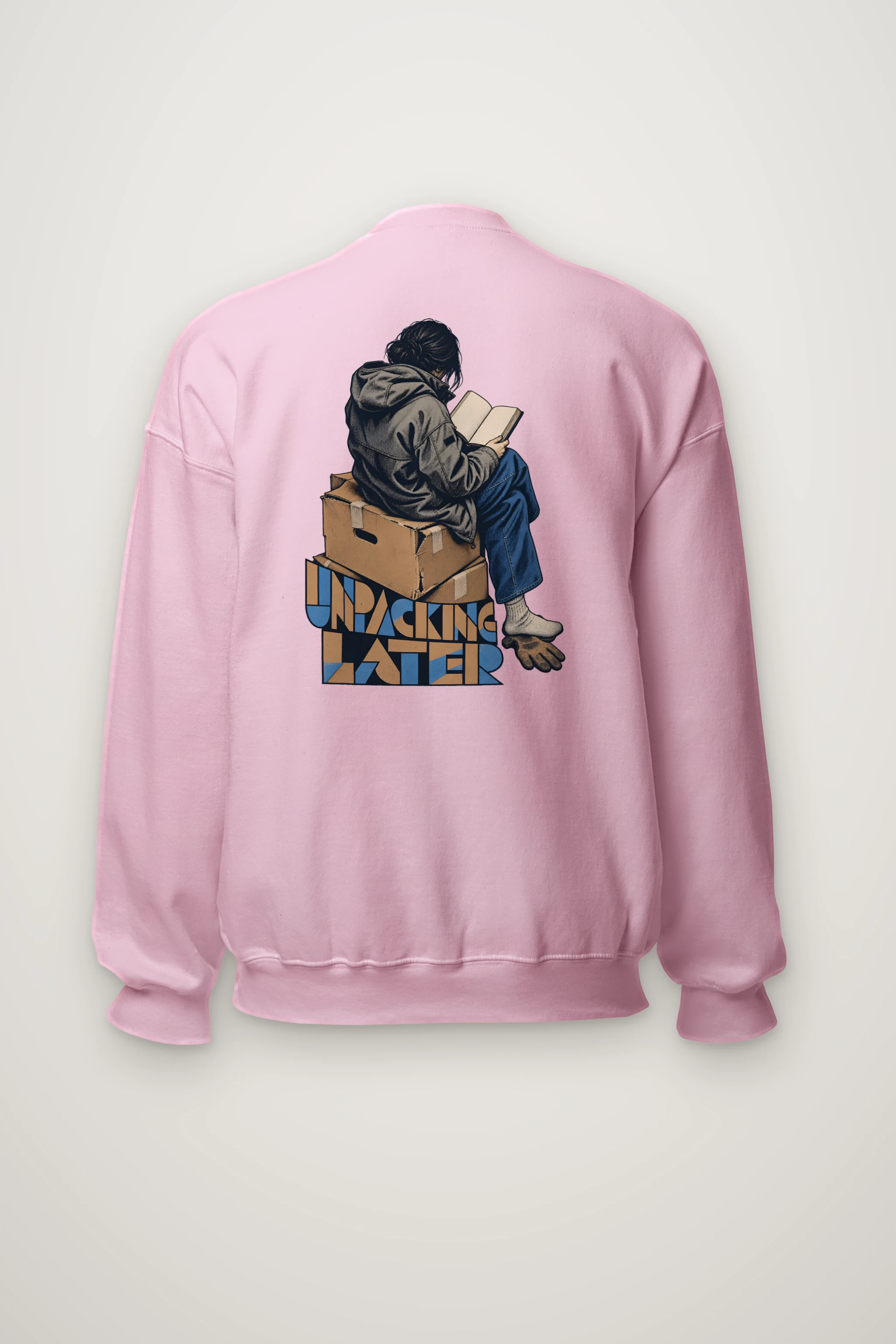 "Unpacking Later" Heavy Blend Unisex Crewneck Sweatshirt