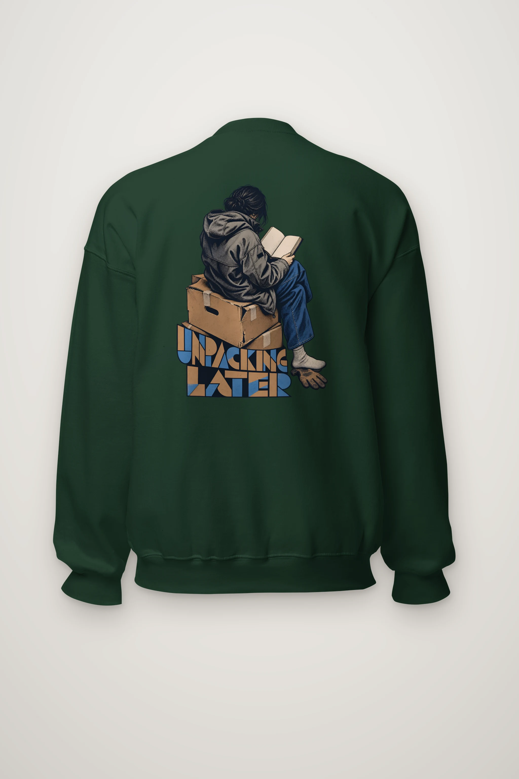 "Unpacking Later" Heavy Blend Unisex Crewneck Sweatshirt