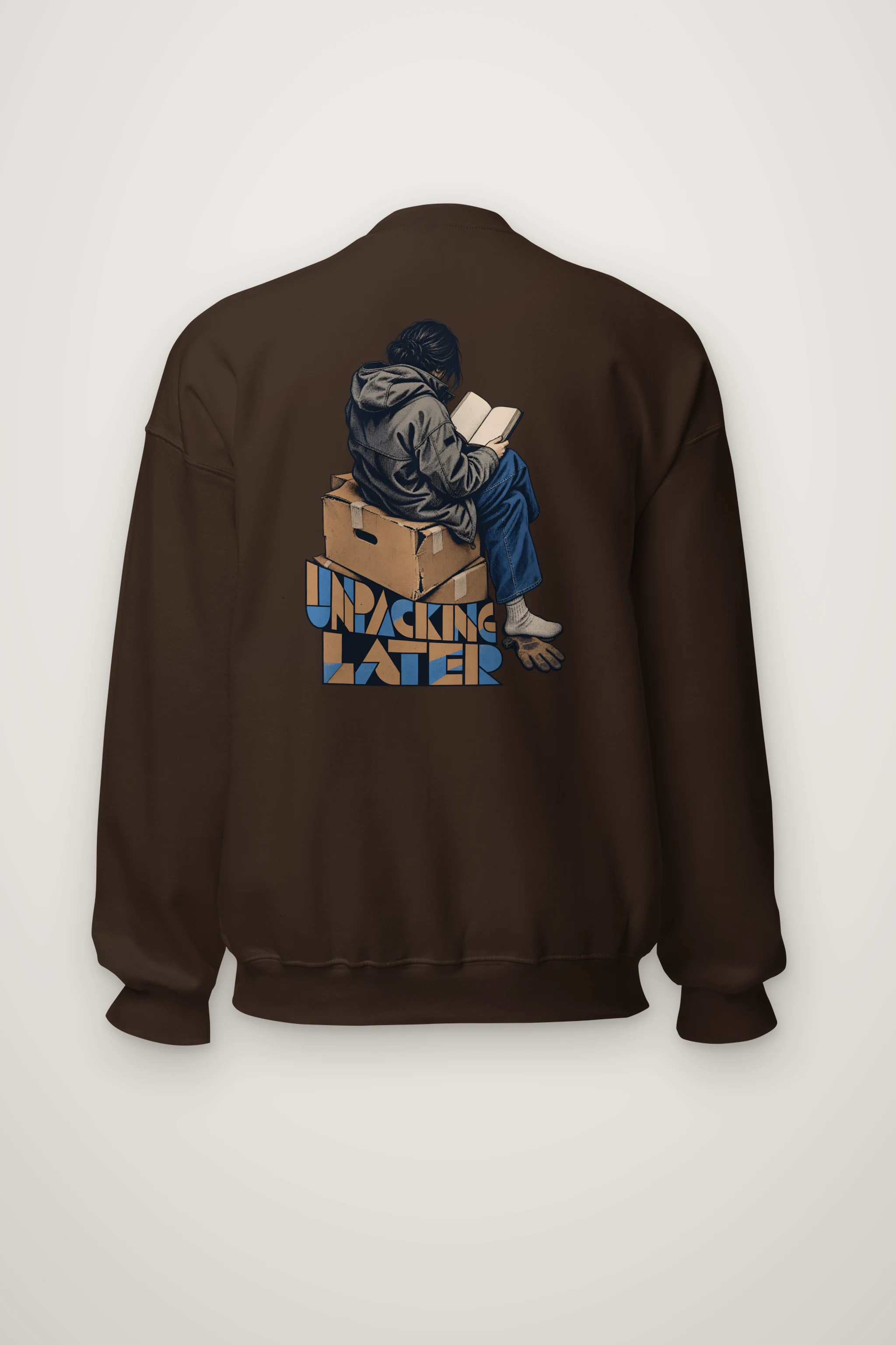 "Unpacking Later" Heavy Blend Unisex Crewneck Sweatshirt