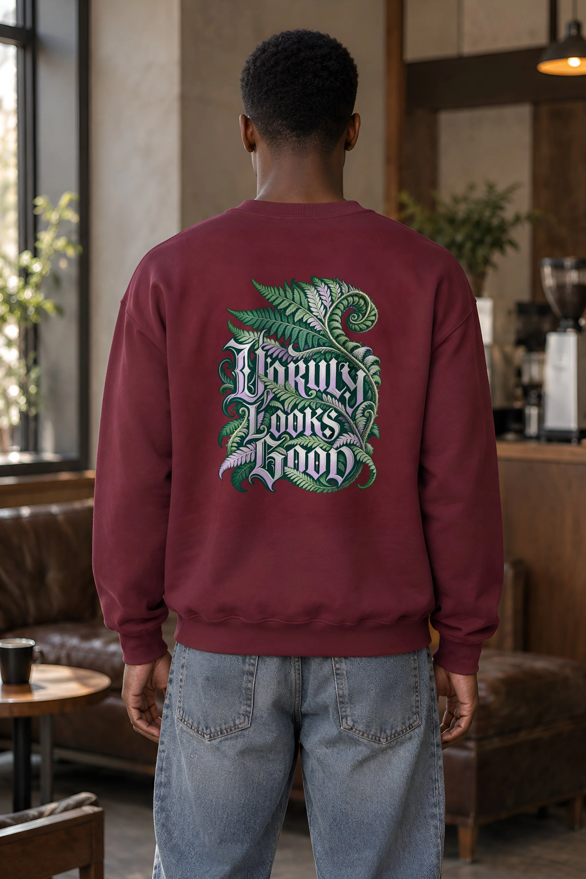 "Unruly Looks Good" Heavy Blend Unisex Crewneck Sweatshirt