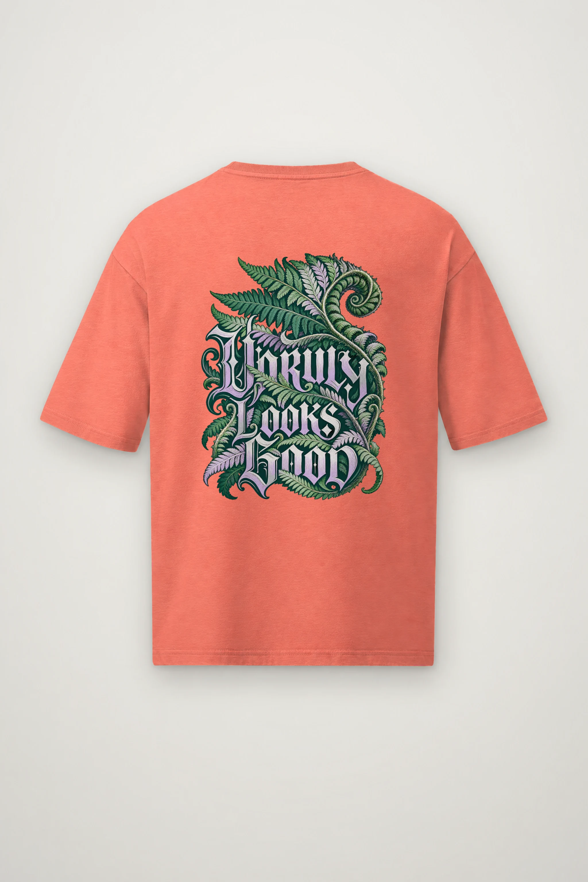 "Unruly Looks Good" Men's Oversized Heavyweight Crewneck T-Shirt
