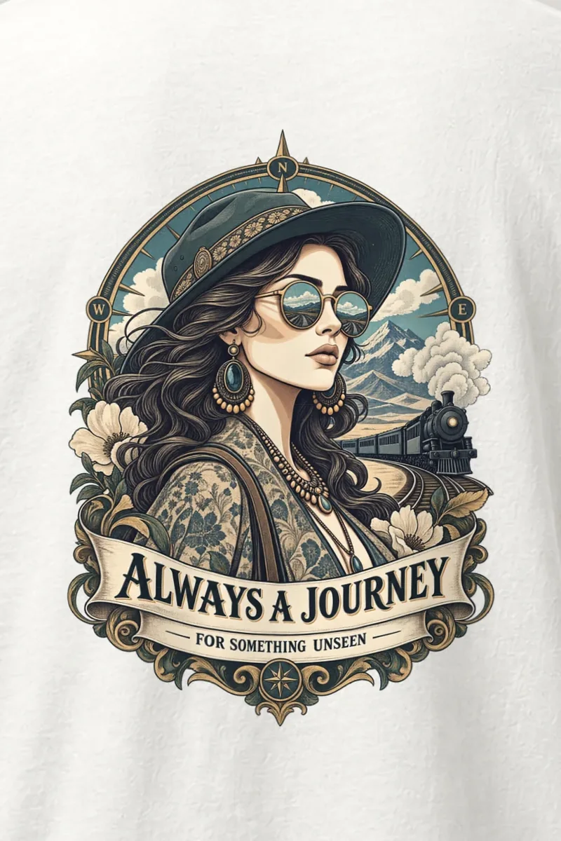 "Unseen Horizons" Heavyweight Unisex Crewneck T-shirt