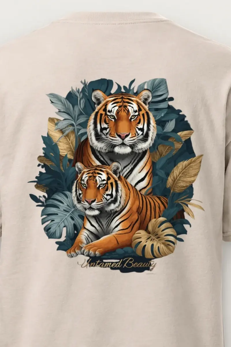 "Untamed Beauty" Heavyweight Unisex Crewneck T-shirt