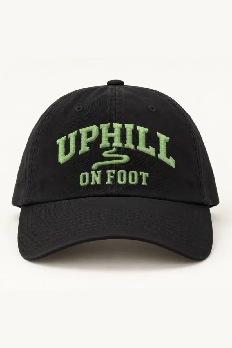 "Uphill on Foot" Classic Dad Hat · Embroidered