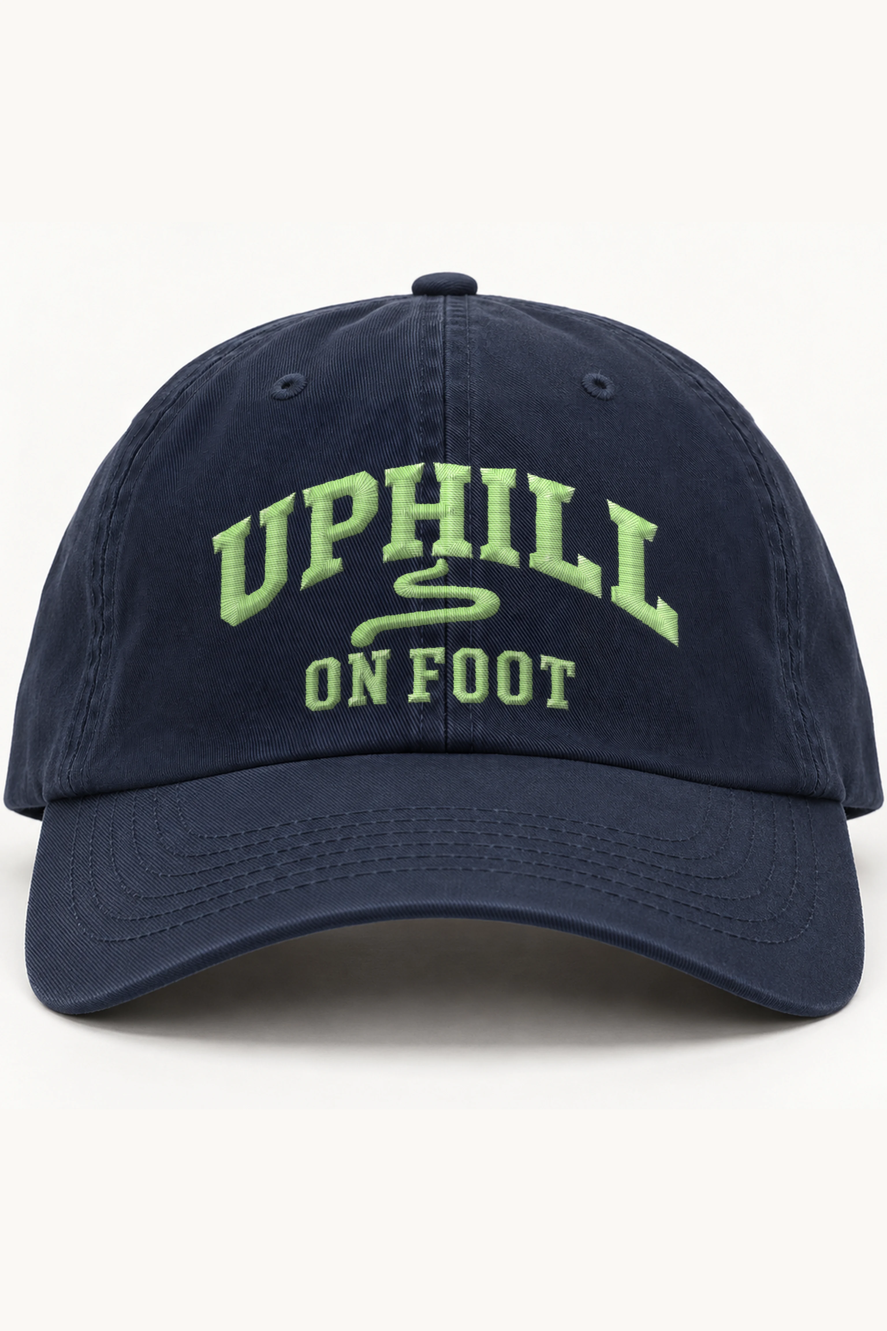 "Uphill on Foot" Classic Dad Hat · Embroidered