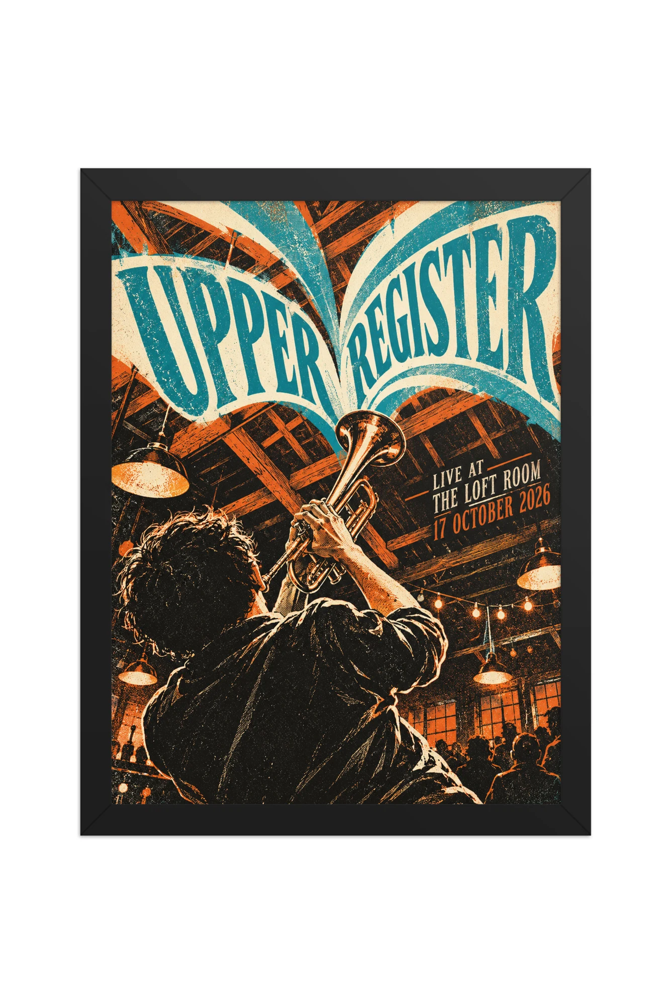 "Upper Register" Premium Wooden Framed Poster