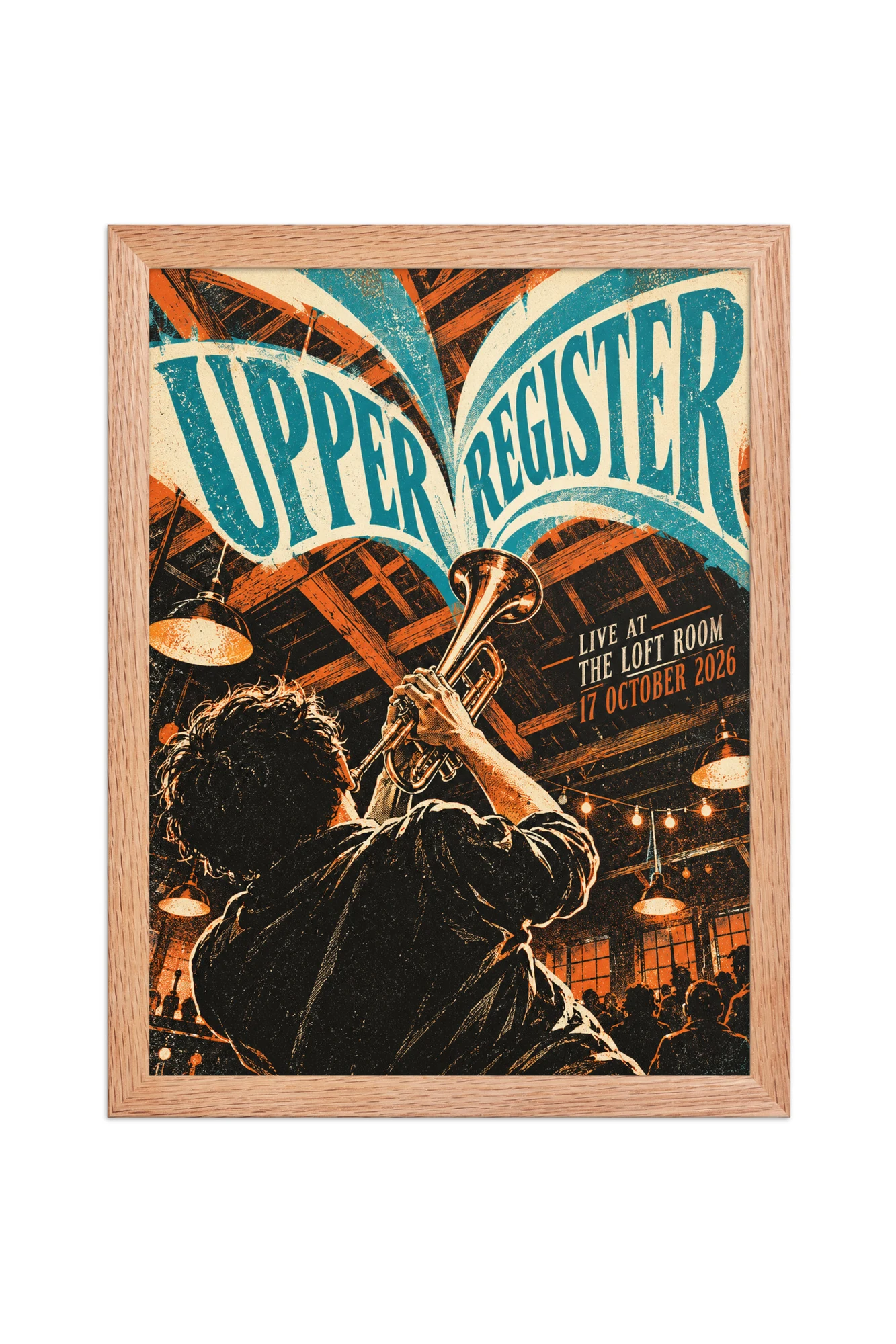 "Upper Register" Premium Wooden Framed Poster