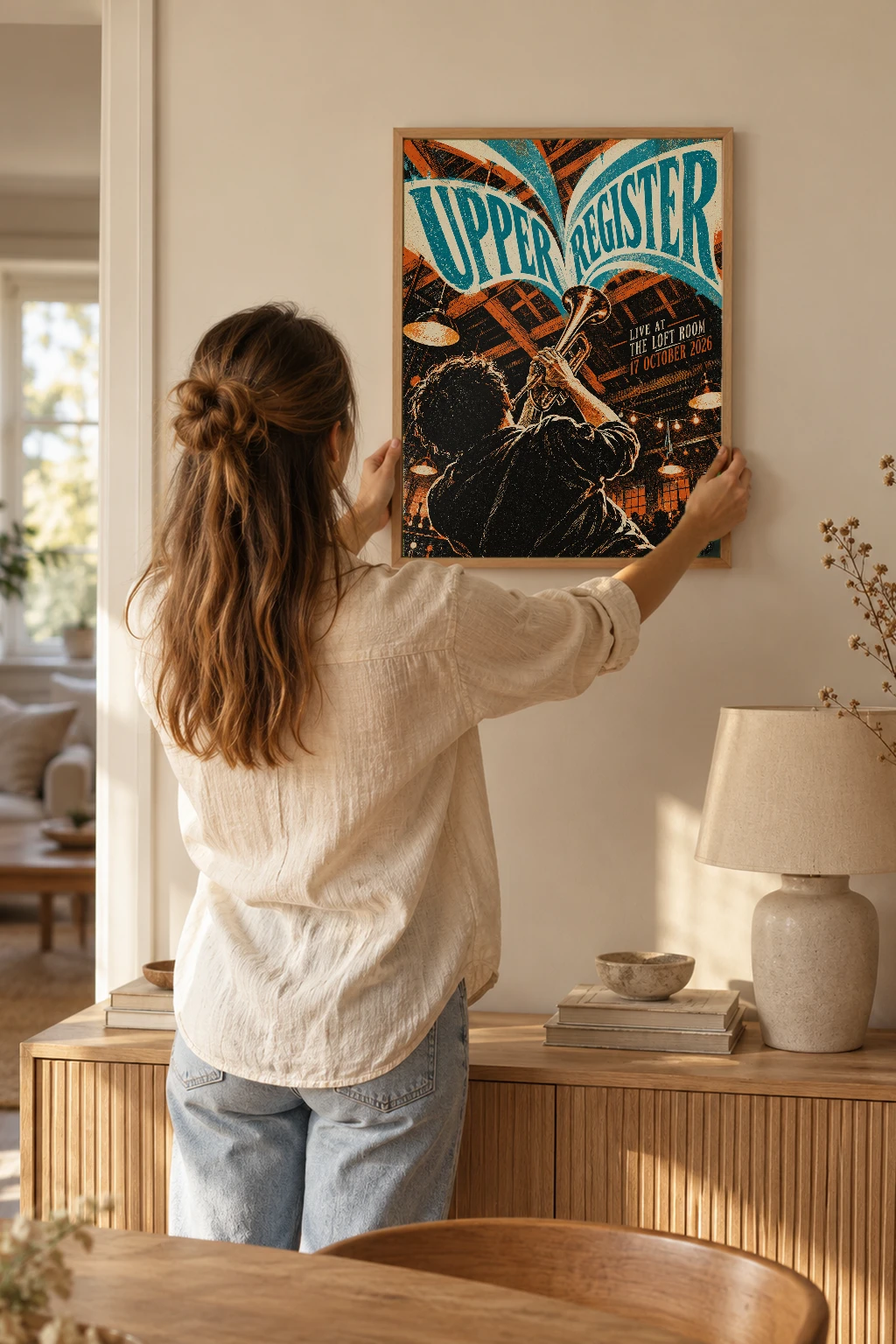 "Upper Register" Premium Wooden Framed Poster