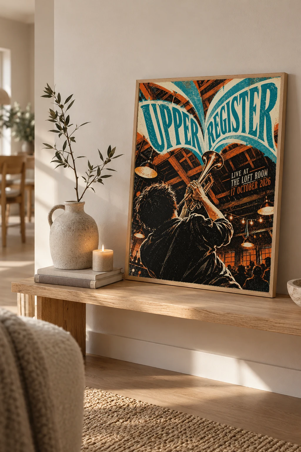 "Upper Register" Premium Wooden Framed Poster