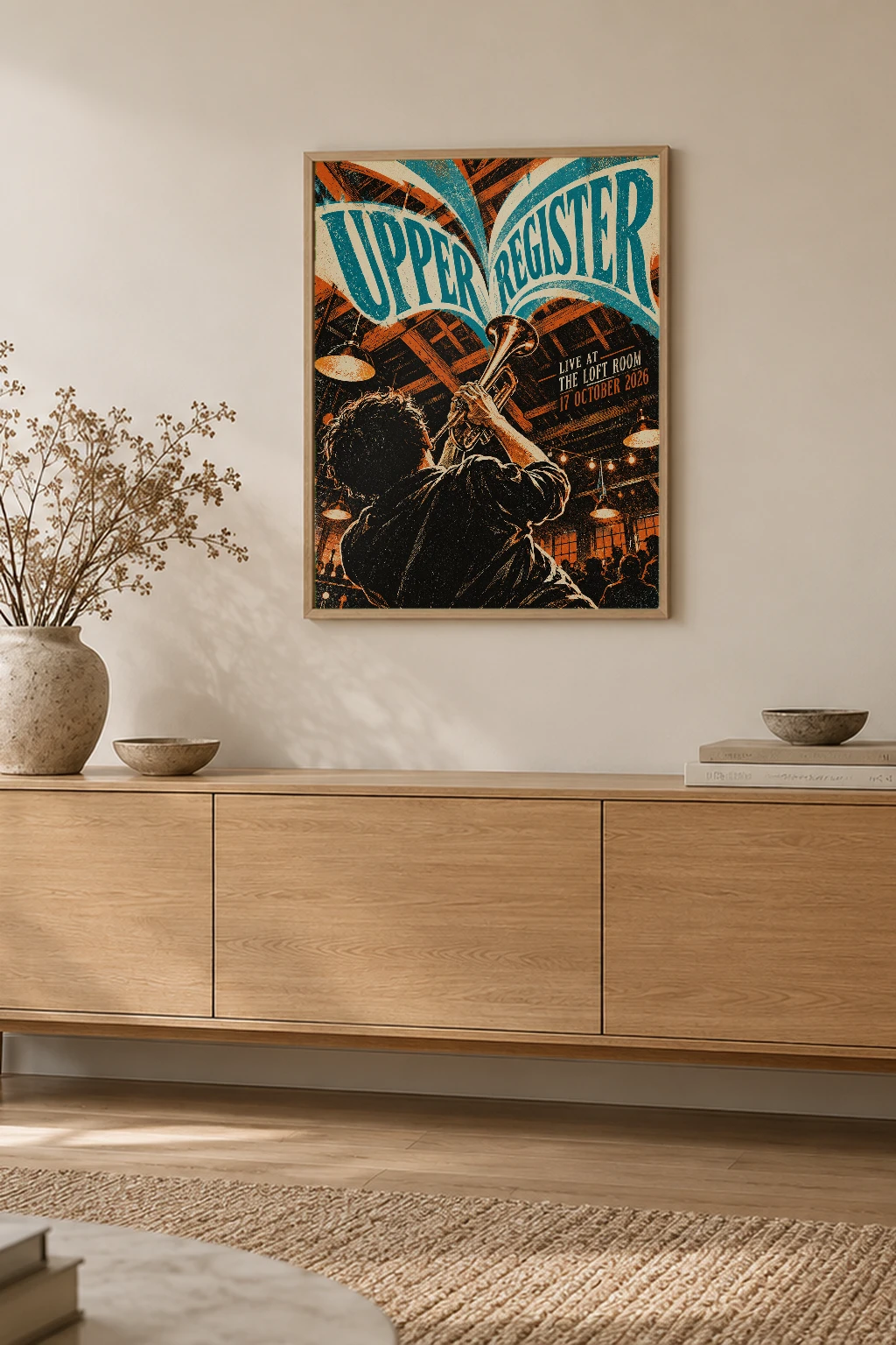 "Upper Register" Premium Wooden Framed Poster