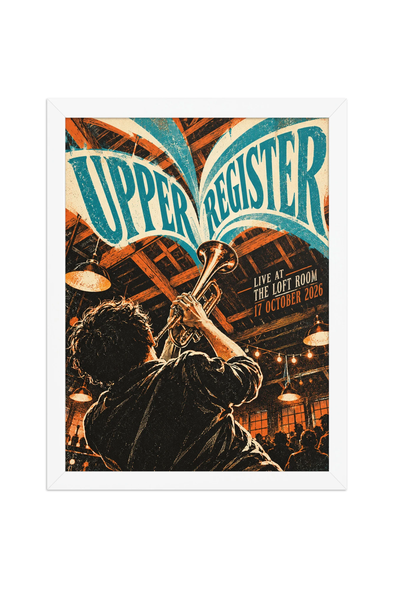 "Upper Register" Premium Wooden Framed Poster
