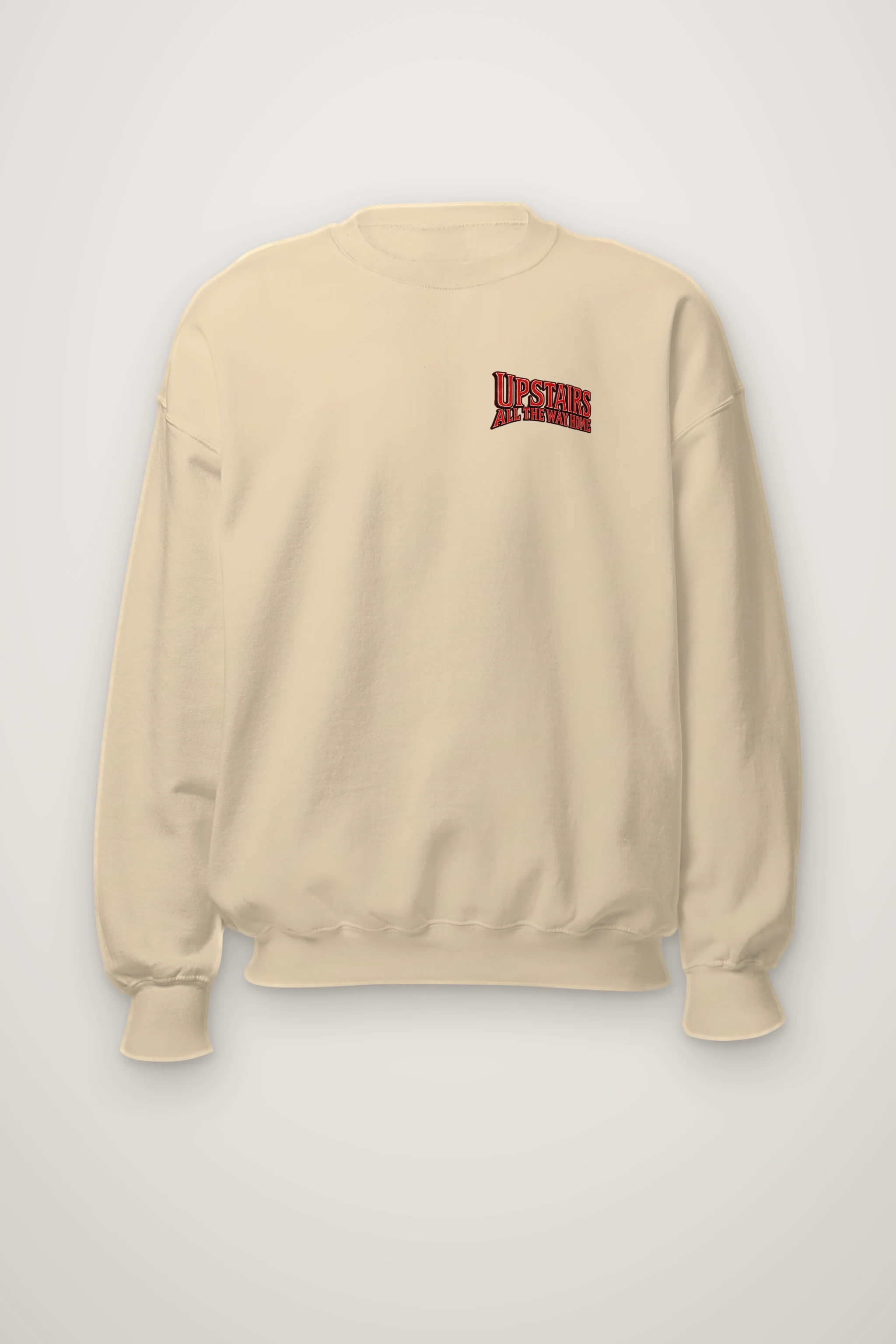 "Upstairs All the Way Home" Heavy Blend Unisex Crewneck Sweatshirt