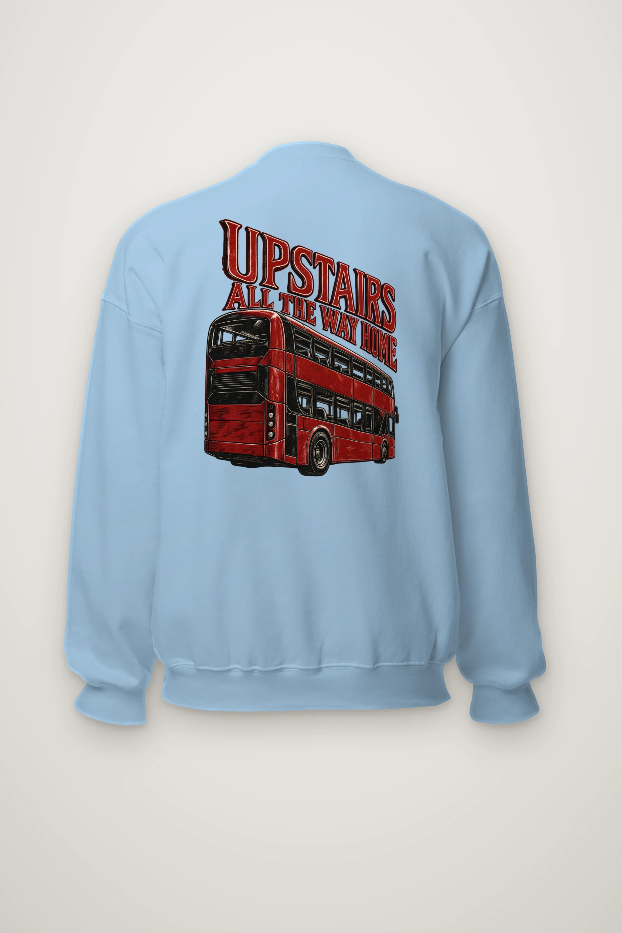 "Upstairs All the Way Home" Heavy Blend Unisex Crewneck Sweatshirt
