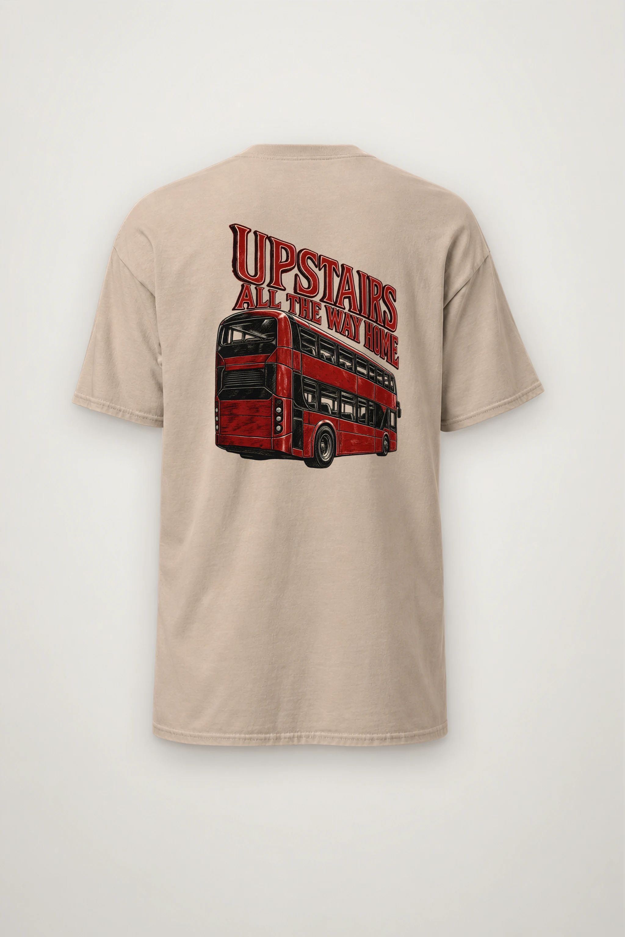 "Upstairs All the Way Home" Heavyweight Unisex Crewneck T-shirt