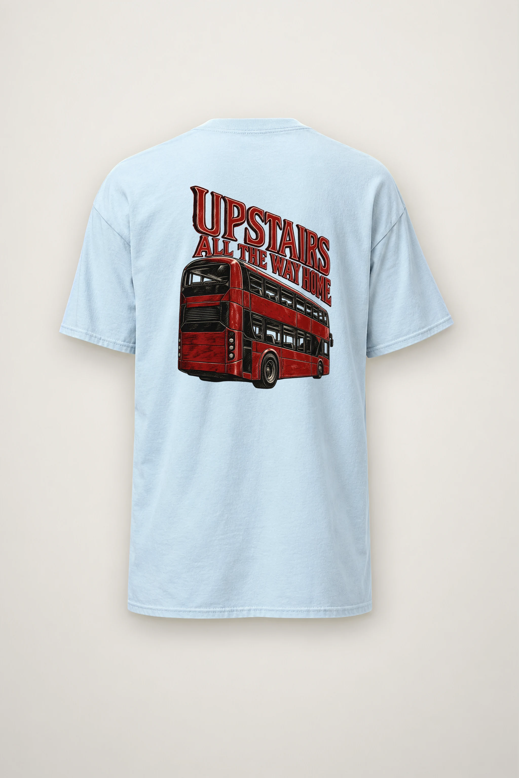 "Upstairs All the Way Home" Heavyweight Unisex Crewneck T-shirt