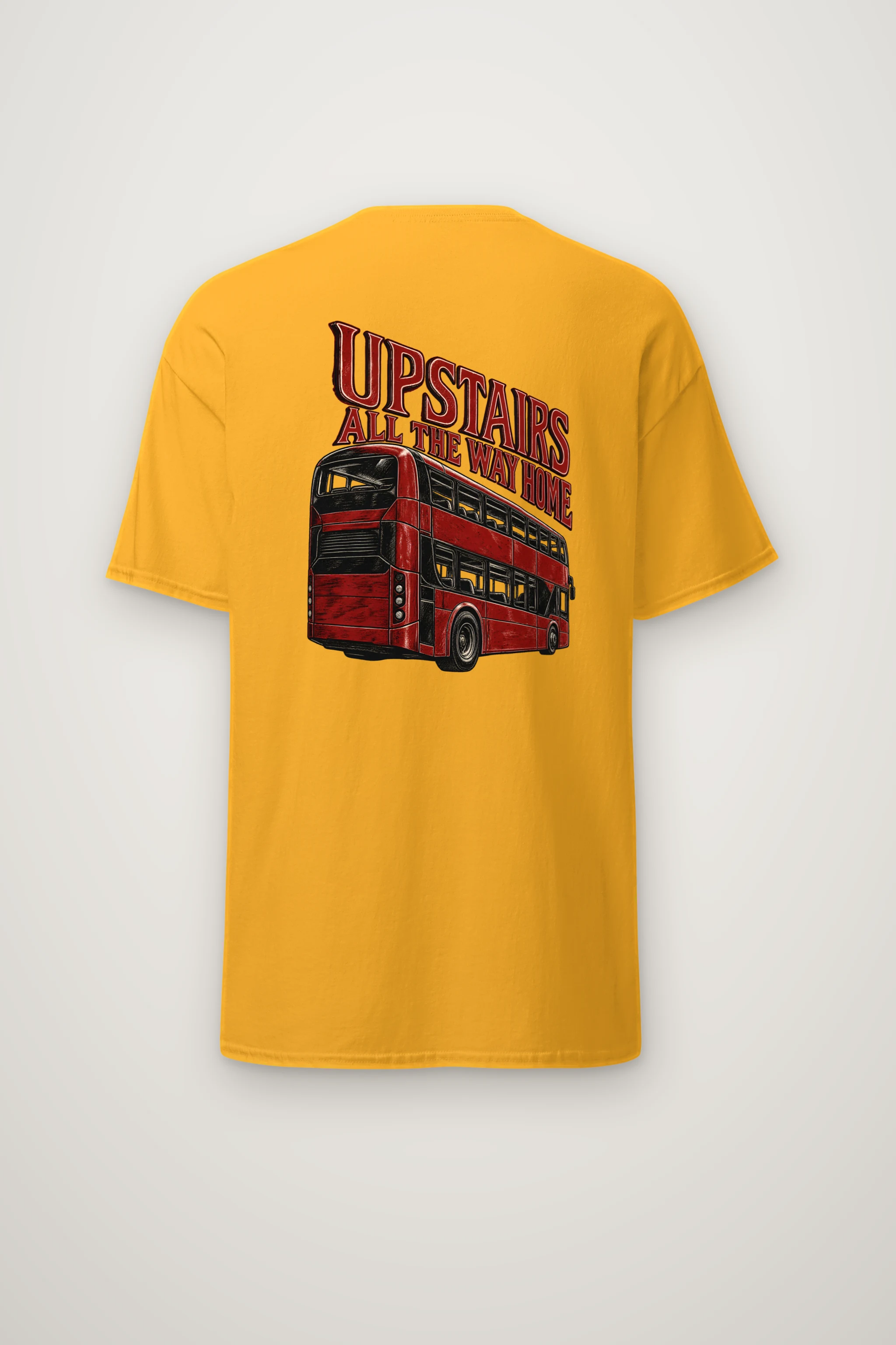 "Upstairs All the Way Home" Heavyweight Unisex Crewneck T-shirt