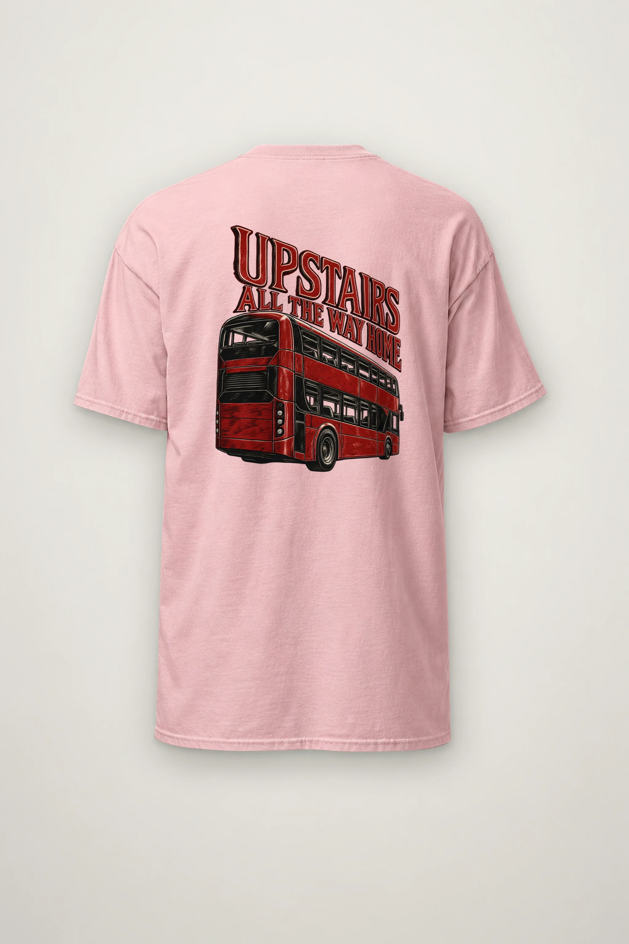 "Upstairs All the Way Home" Heavyweight Unisex Crewneck T-shirt