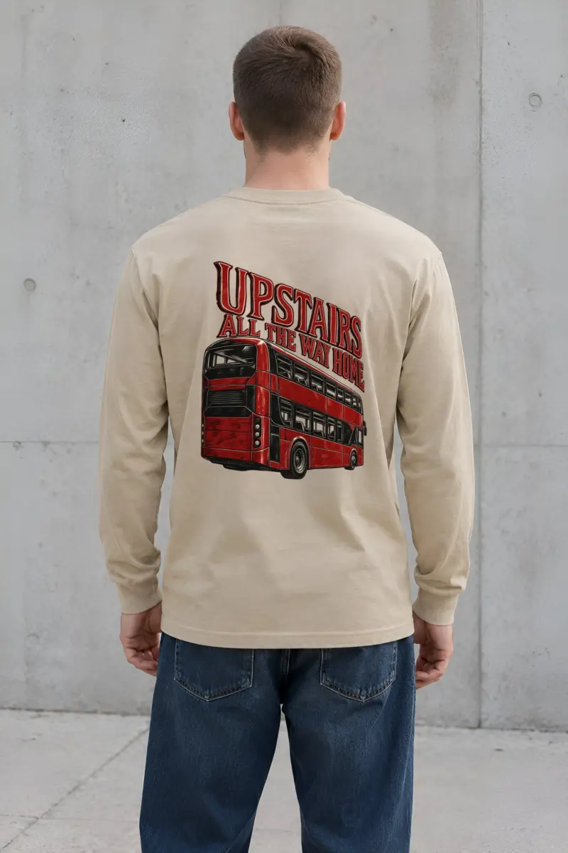 “Upstairs All the Way Home” Unisex Longsleeve T-shirt