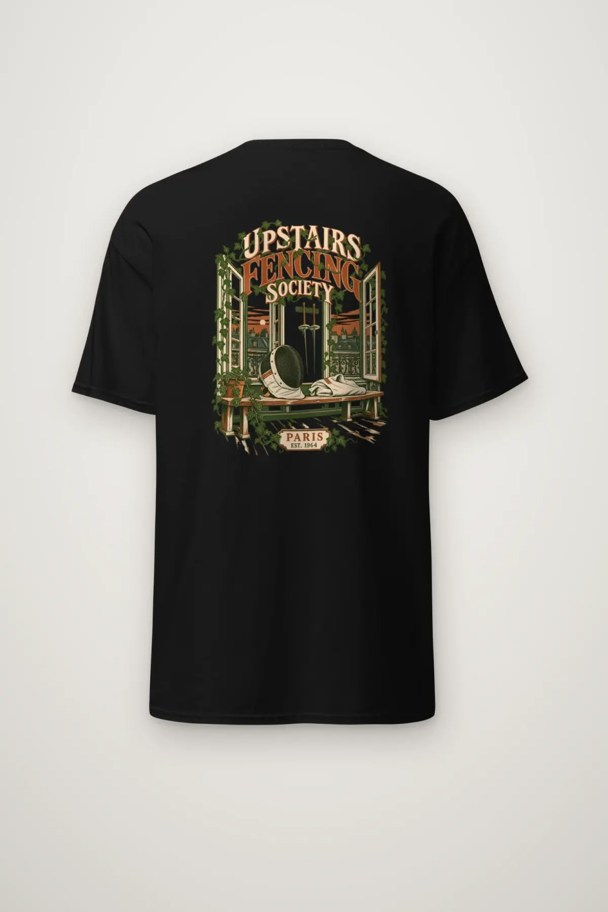 "Upstairs Fencing Society" Heavyweight Unisex Crewneck T-shirt