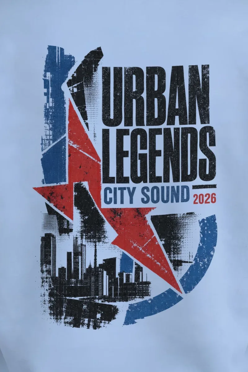 "Urban Legends City Sound" 1 Crewneck Sweatshirt - the graphic up close