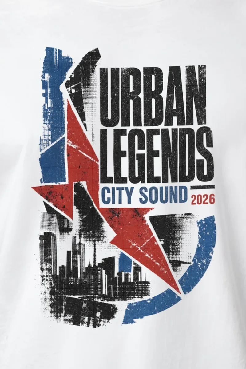 "Urban Legends City Sound" Heavyweight Unisex Crewneck T-shirt