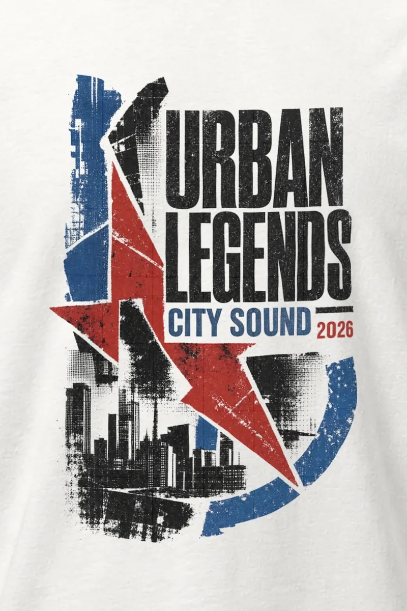 "Urban Legends City Sound" Heavyweight Unisex Crewneck T-shirt
