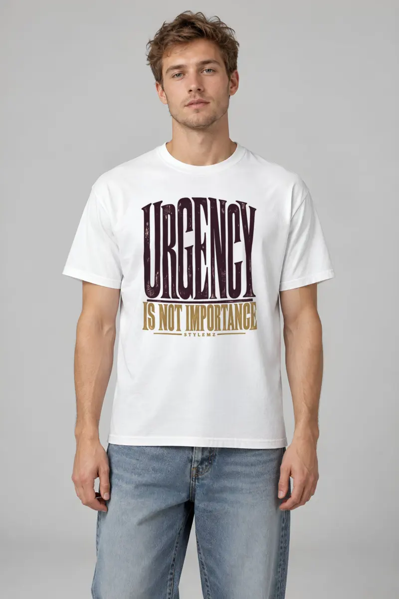 "Urgency Is Not Importance" Heavyweight Unisex Crewneck T-shirt
