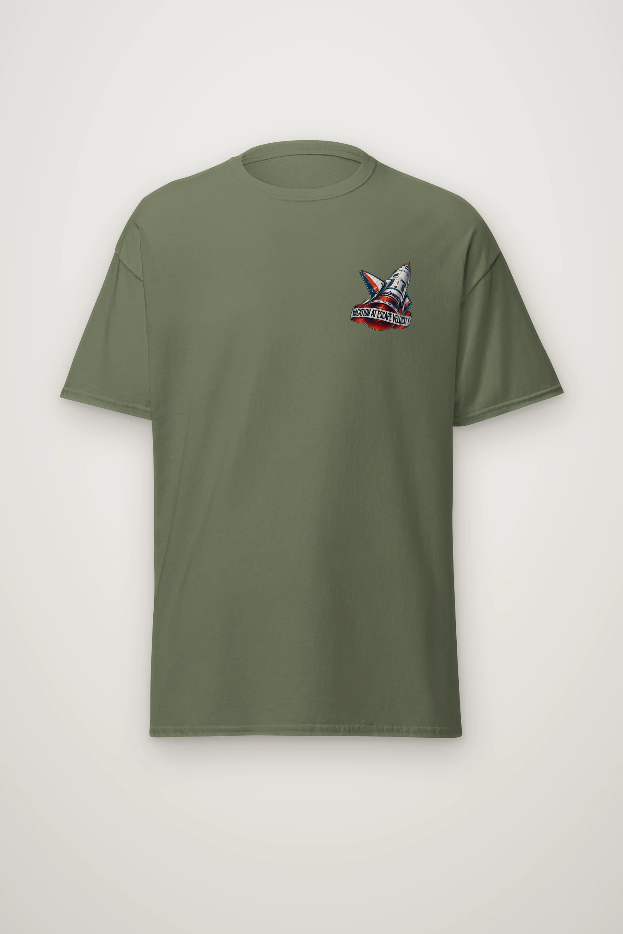 "Vacation At Escape Velocity" Heavyweight Unisex Crewneck T-shirt