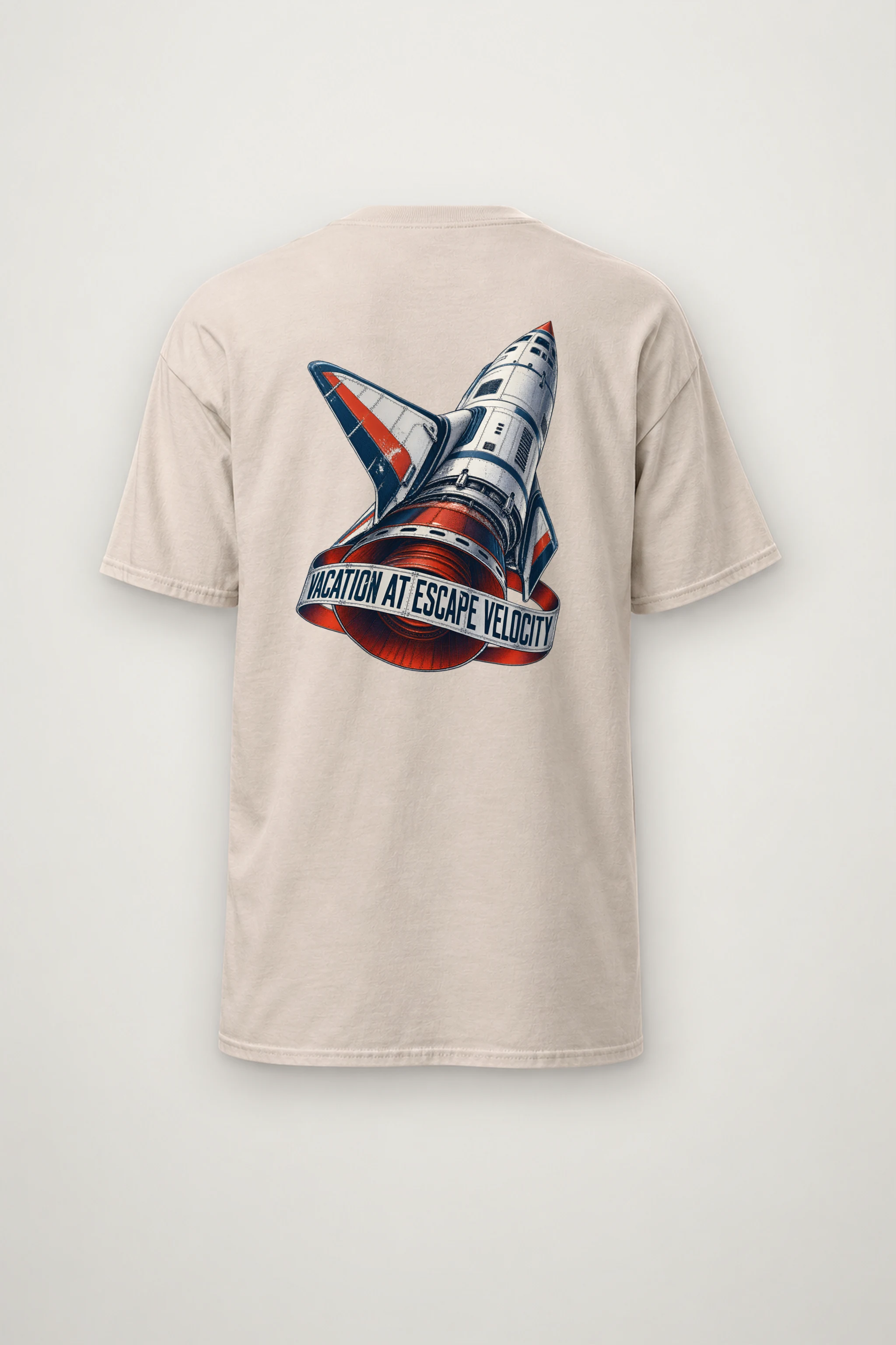 "Vacation At Escape Velocity" Heavyweight Unisex Crewneck T-shirt