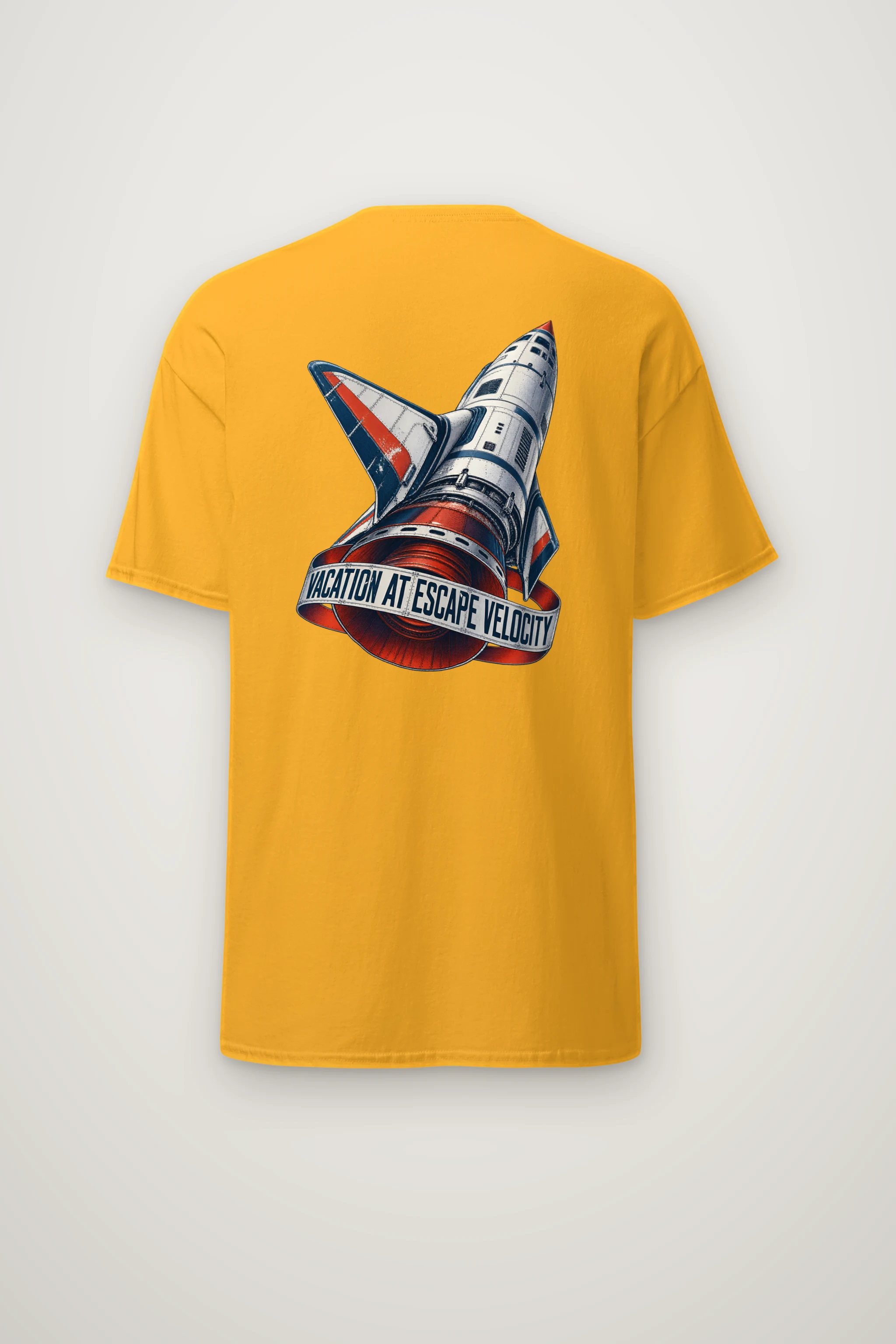 "Vacation At Escape Velocity" Heavyweight Unisex Crewneck T-shirt