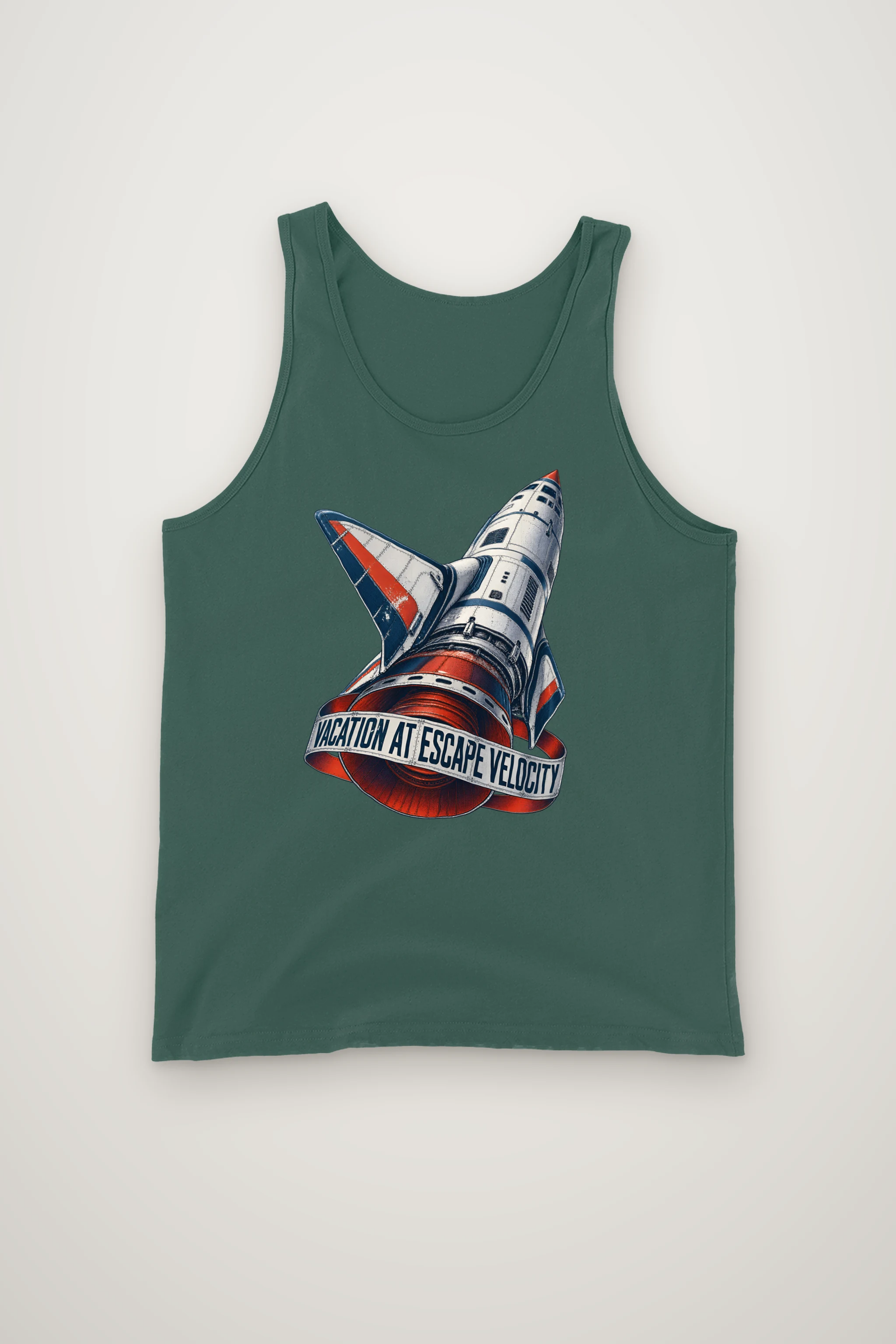 "Vacation at Escape Velocity" Unisex Jersey Tank