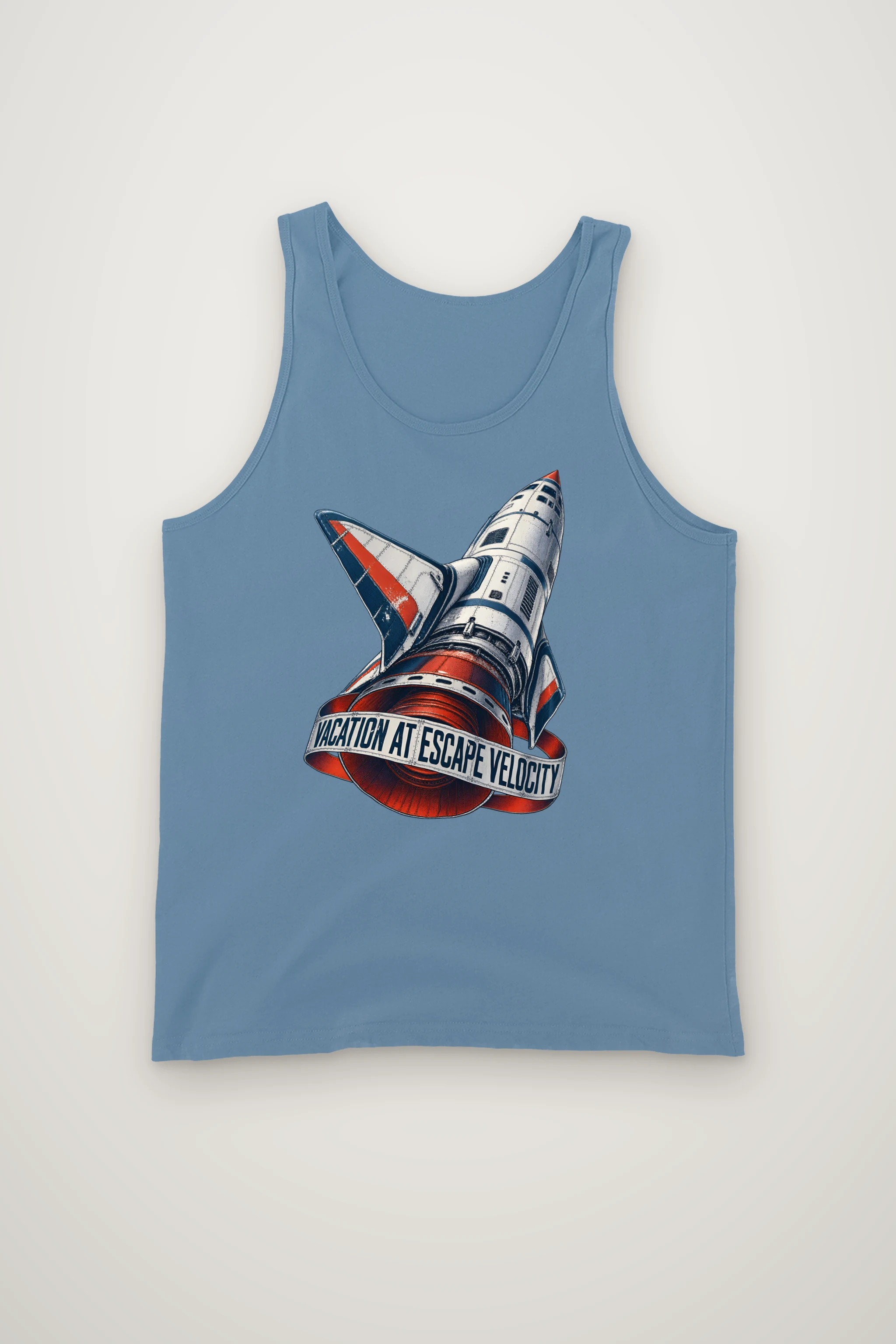 "Vacation at Escape Velocity" Unisex Jersey Tank