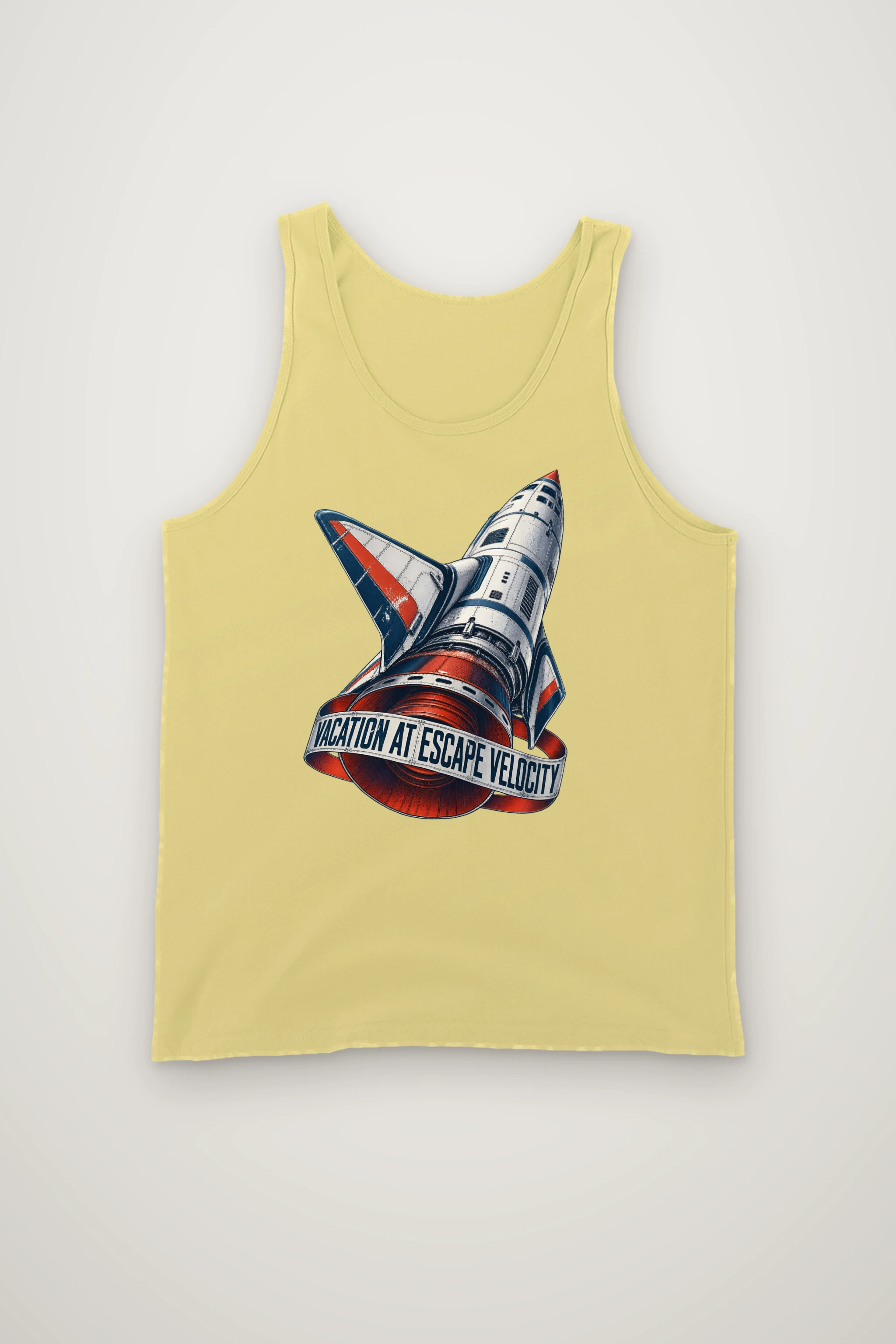 "Vacation at Escape Velocity" Unisex Jersey Tank