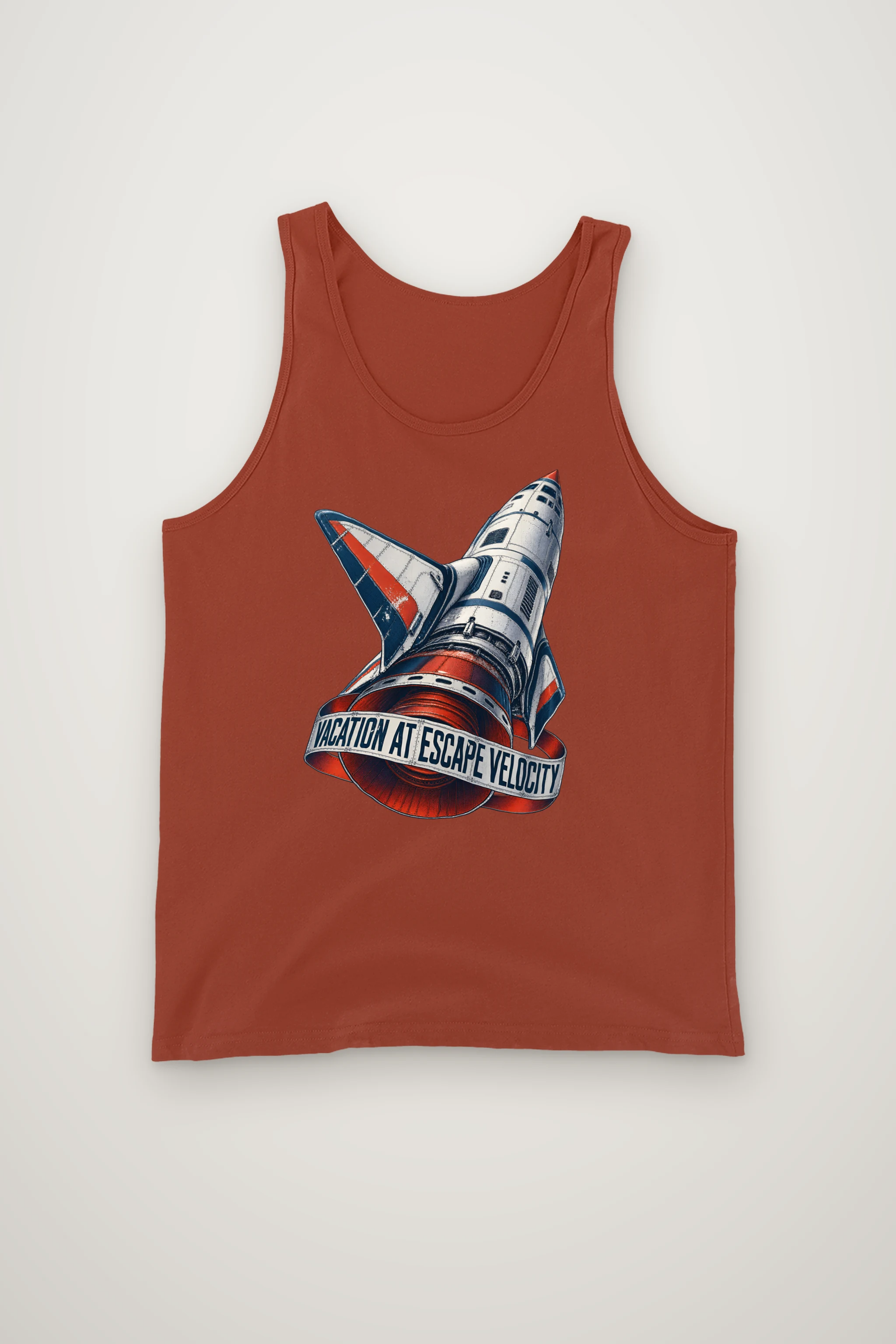 "Vacation at Escape Velocity" Unisex Jersey Tank