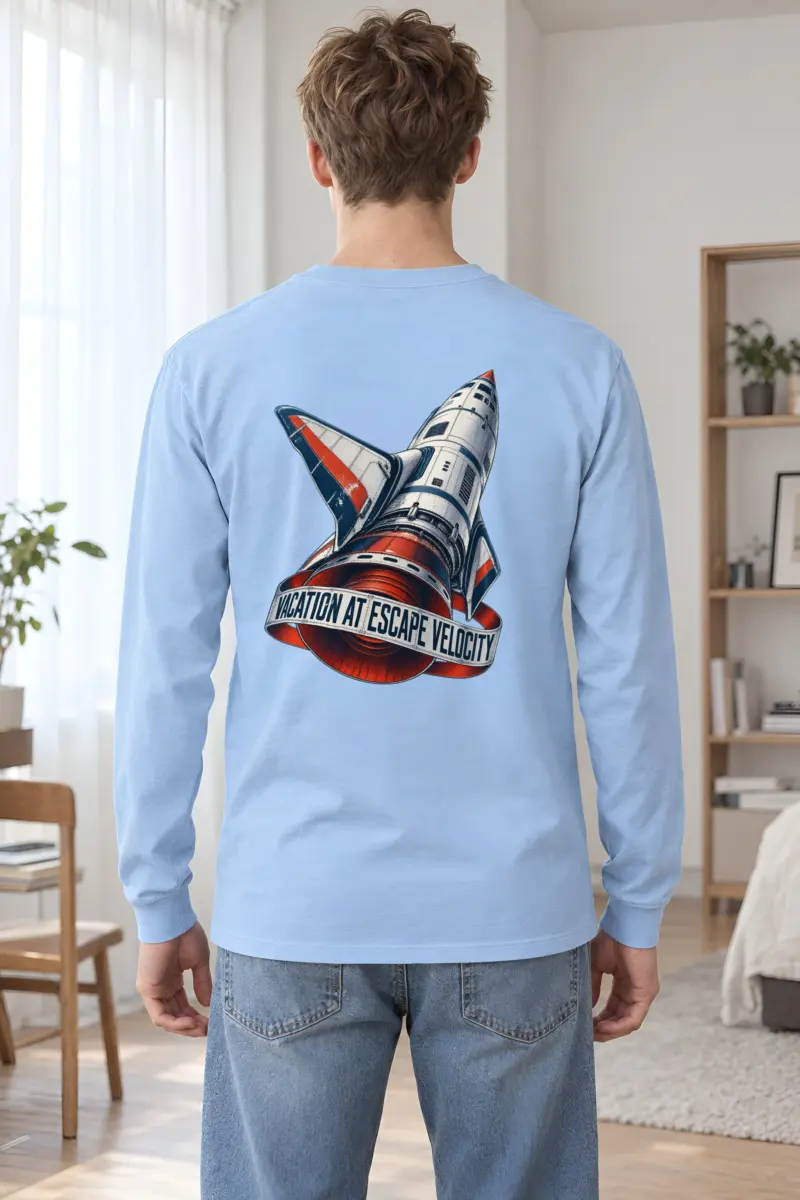"Vacation at Escape Velocity" Unisex Longsleeve T-shirt