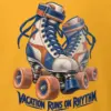 "Vacation Runs on Rhythm" Heavyweight Unisex Crewneck T-shirt