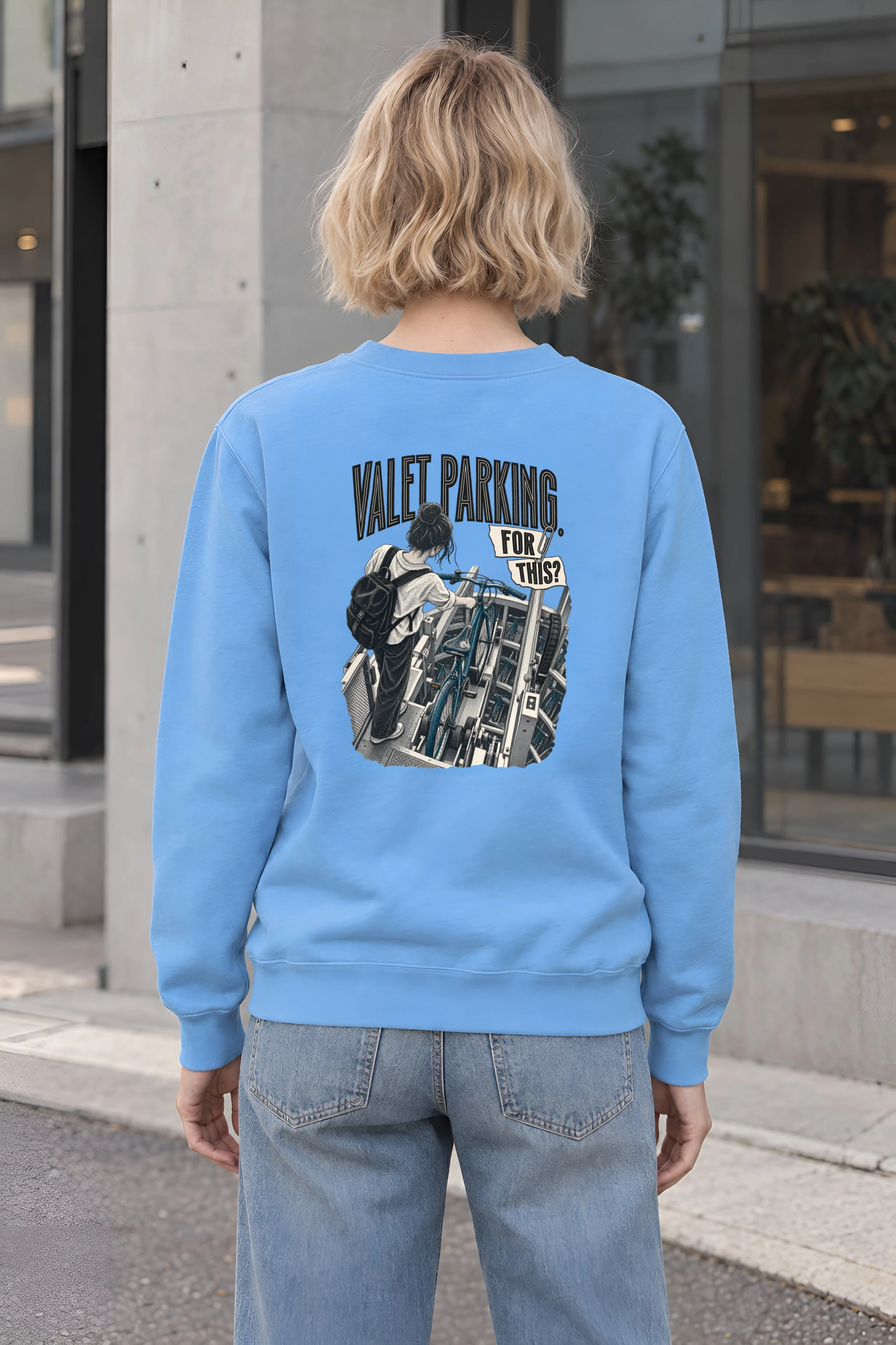 "Valet Parking For This" Heavy Blend Unisex Crewneck Sweatshirt