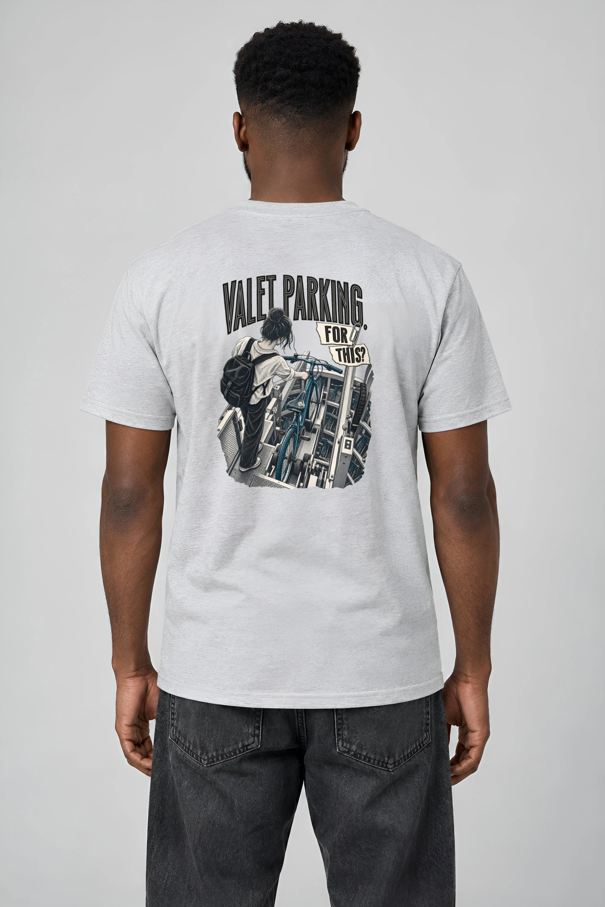 "Valet Parking, For This?" Heavyweight Unisex Crewneck T-shirt