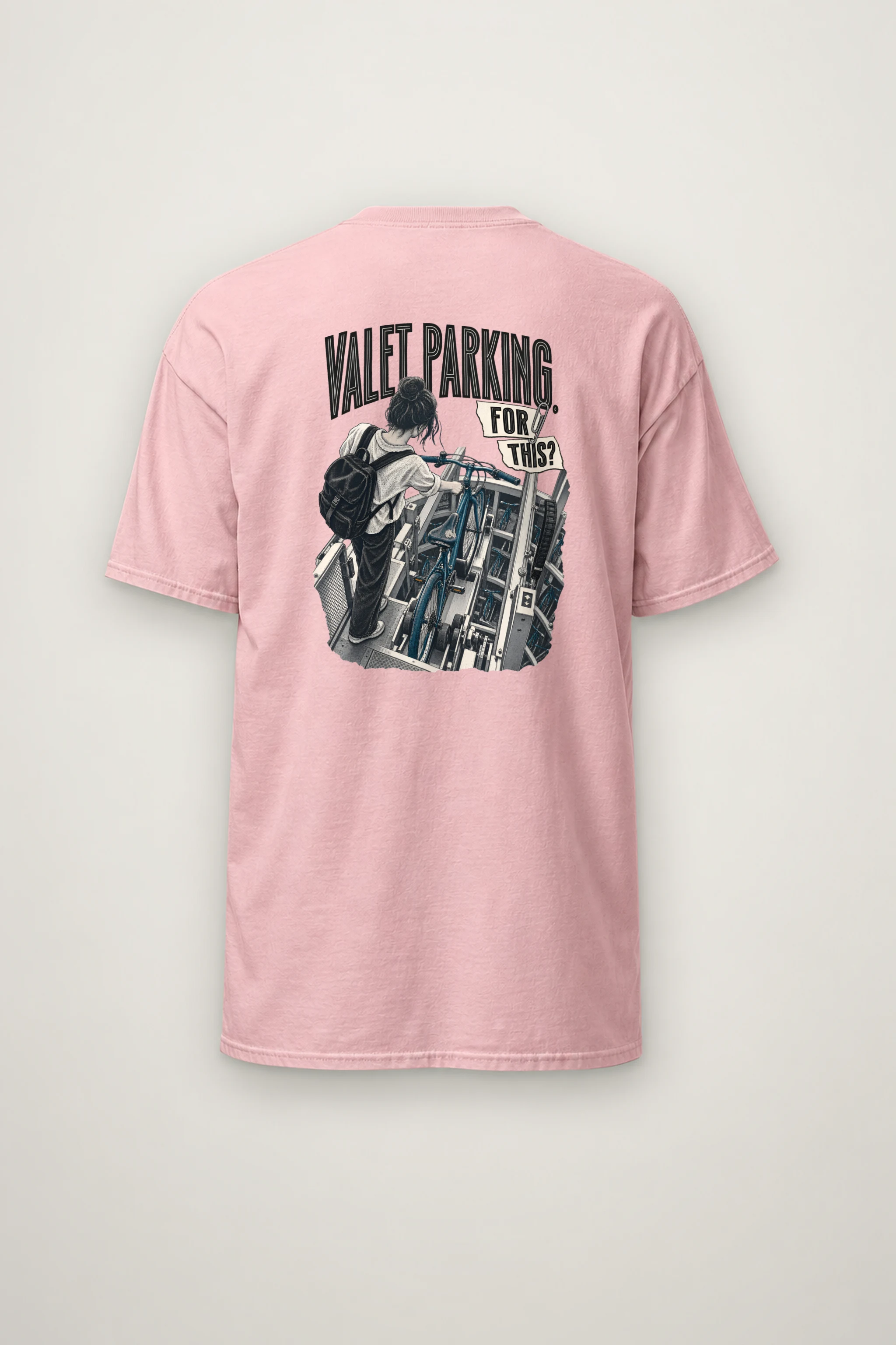 "Valet Parking, For This?" Heavyweight Unisex Crewneck T-shirt