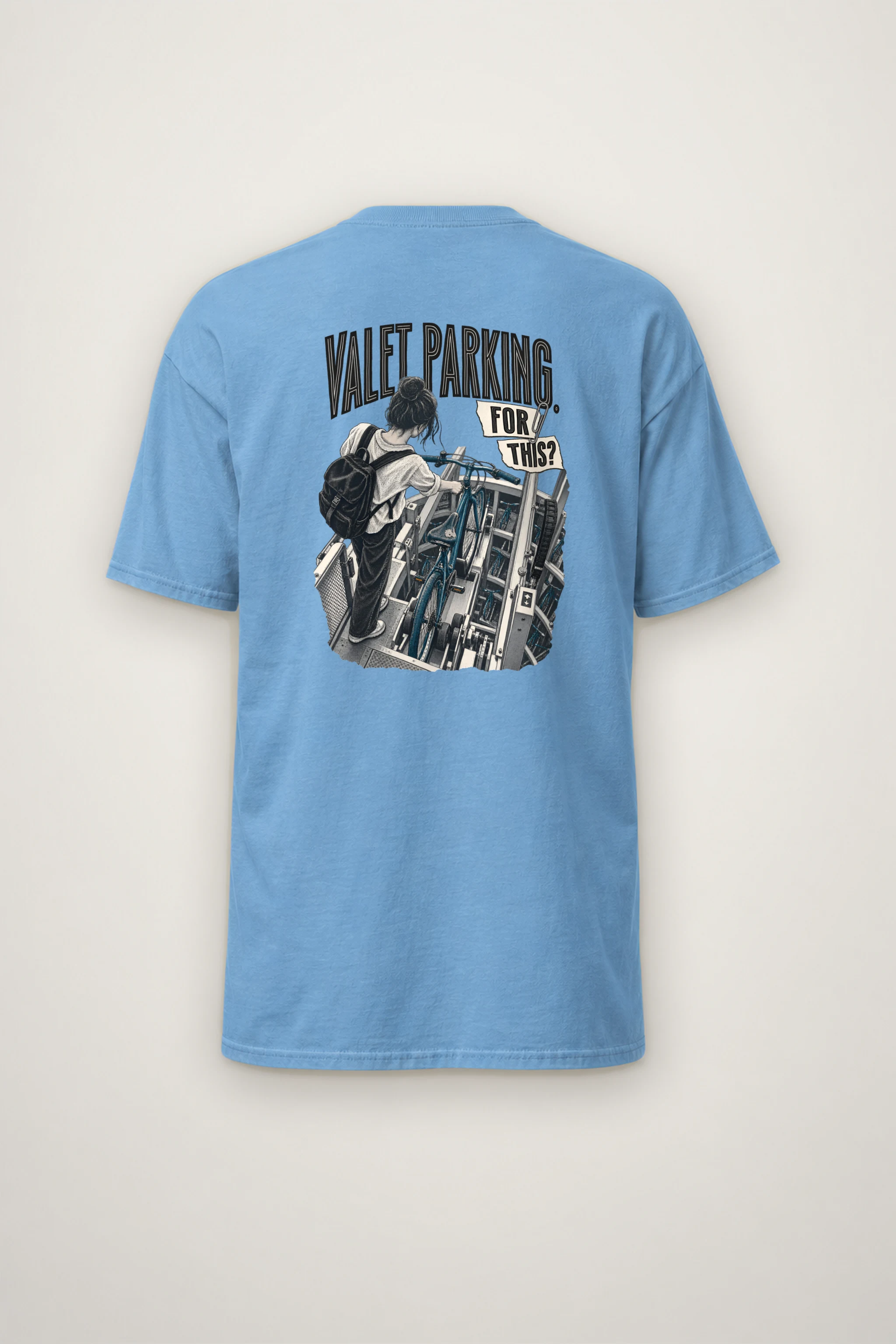 "Valet Parking, For This?" Heavyweight Unisex Crewneck T-shirt