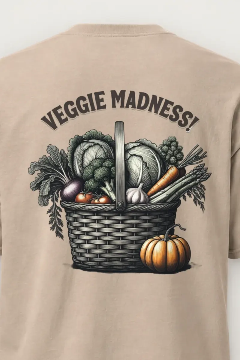 "Veggie Madness" Heavyweight Unisex Crewneck T-shirt